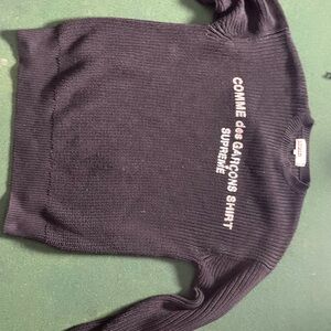 Supreme Black Knit Sweater